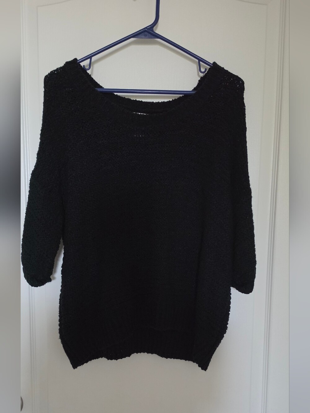 Mossimo Supply Co. Black Cozy Crewneck Lightweight Sweater